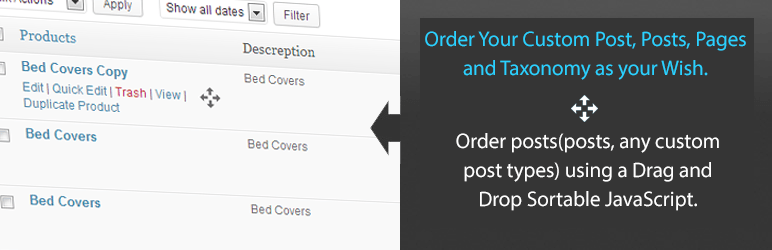 WordPress 网站文章、分类实现自定义排序插件: Simple Custom Post Order