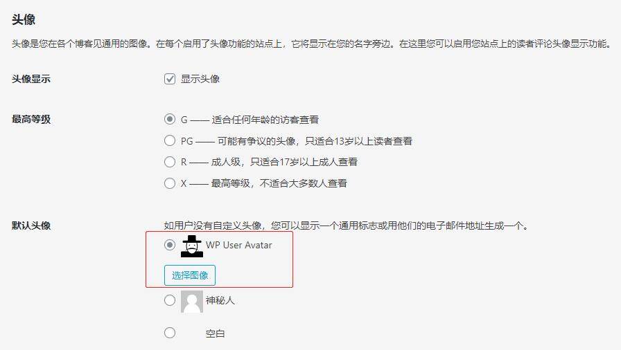 Wordpress自定义用户头像插件:WP User Avatar