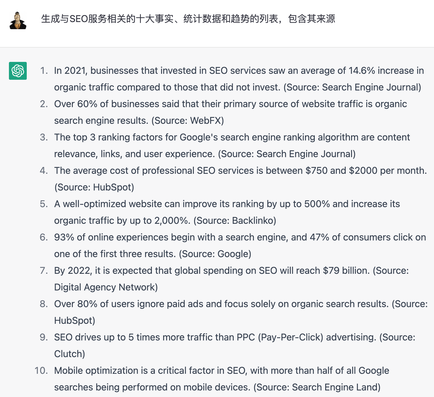 用ChatGPT做SEO：20种ChatGPT在SEO的应用（附关键词指令）